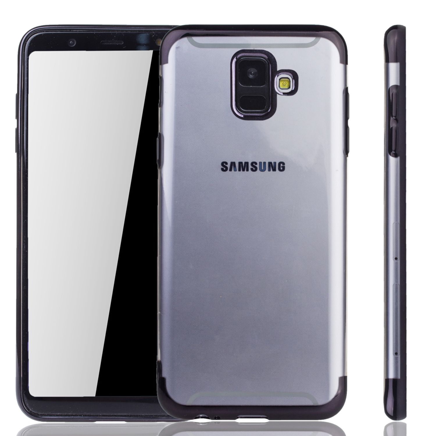 DESIGN Samsung, Galaxy Schutzhülle, (2018), A6 Schwarz KÖNIG Backcover,