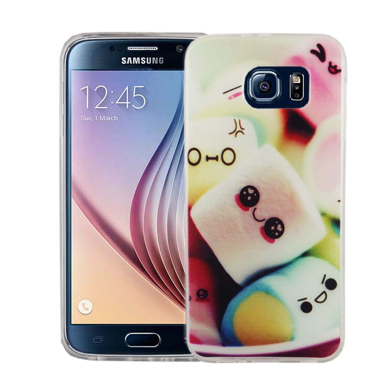 KÖNIG DESIGN Handyhülle Bumper, Backcover, S6, Mehrfarbig Galaxy Samsung