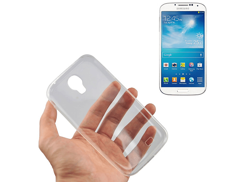 Samsung, Handyhülle Bumper, Galaxy Backcover, Transparent S4, KÖNIG Ultra DESIGN Dünn