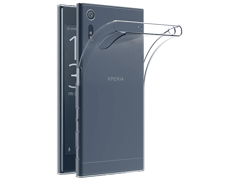 KÖNIG DESIGN Handyhülle Transparent Sony, Xperia XZs, Backcover, Ultra Dünn Bumper