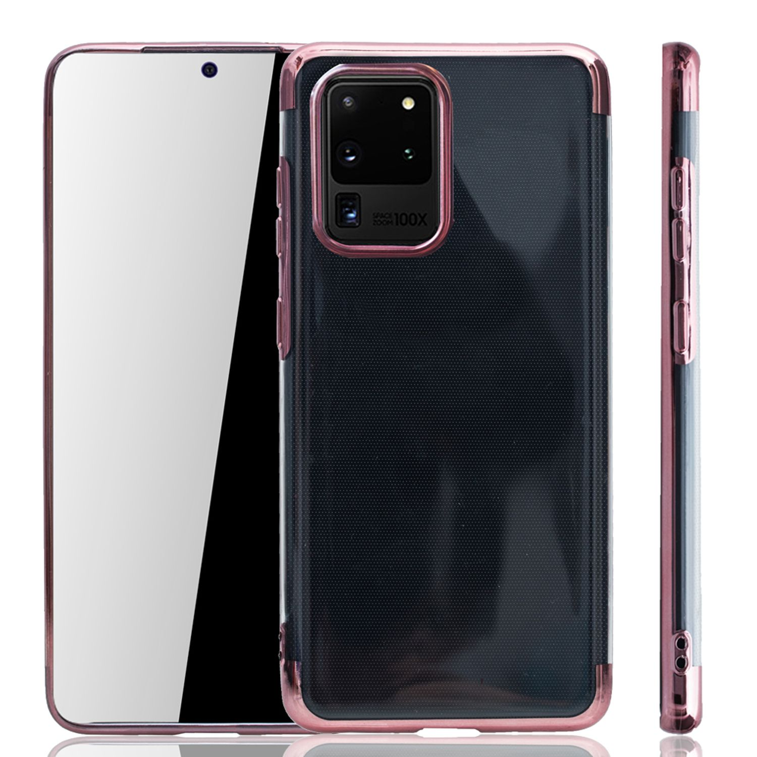 Backcover, Samsung, Ultra, S20 Schutzhülle, KÖNIG DESIGN Pink Galaxy