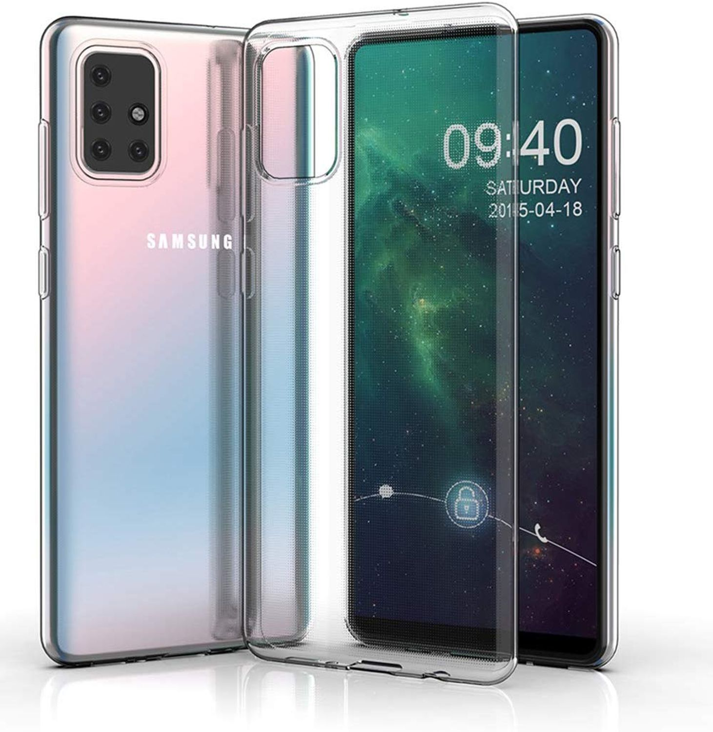 Bumper, DESIGN Dünn Samsung, Backcover, Ultra Transparent A71, Galaxy KÖNIG Handyhülle
