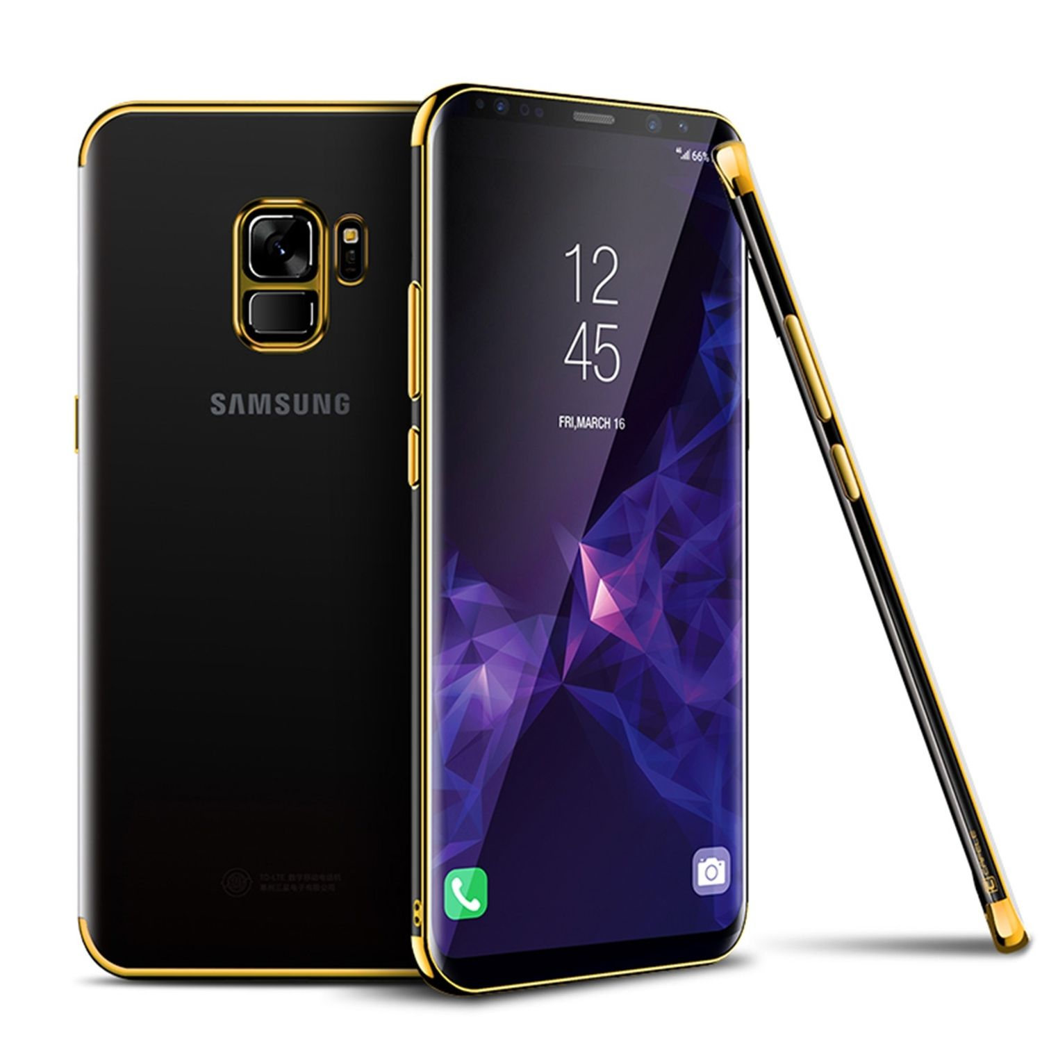 DESIGN Samsung, KÖNIG Gold Galaxy S9, Schutzhülle, Backcover,