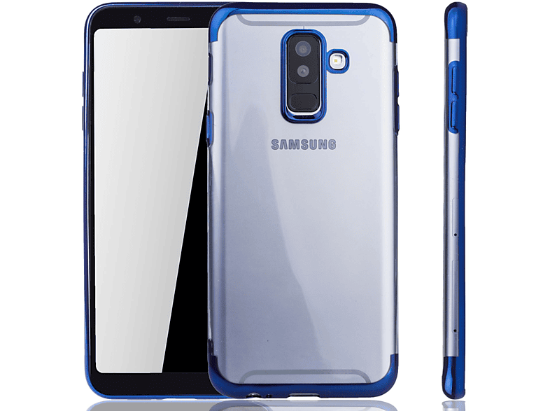 KÖNIG DESIGN Schutzhülle, Backcover, Samsung, Galaxy Blau (2018), A6 Plus