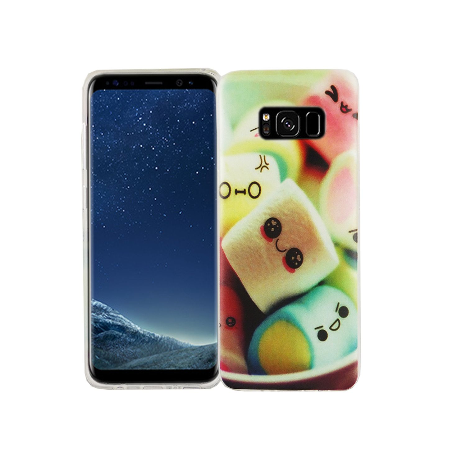 Samsung, Handyhülle S8, DESIGN Mehrfarbig Bumper, KÖNIG Galaxy Backcover,