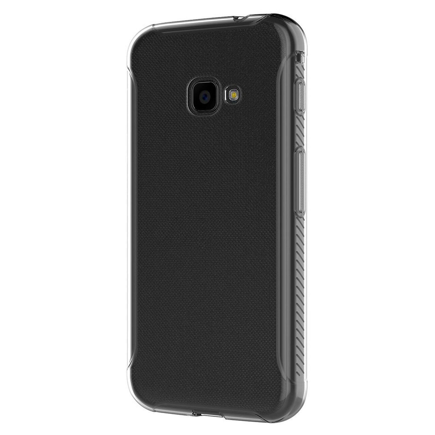 KÖNIG DESIGN 4s, Galaxy Transparent Backcover, Xcover Dünn Bumper, Handyhülle Samsung, Ultra