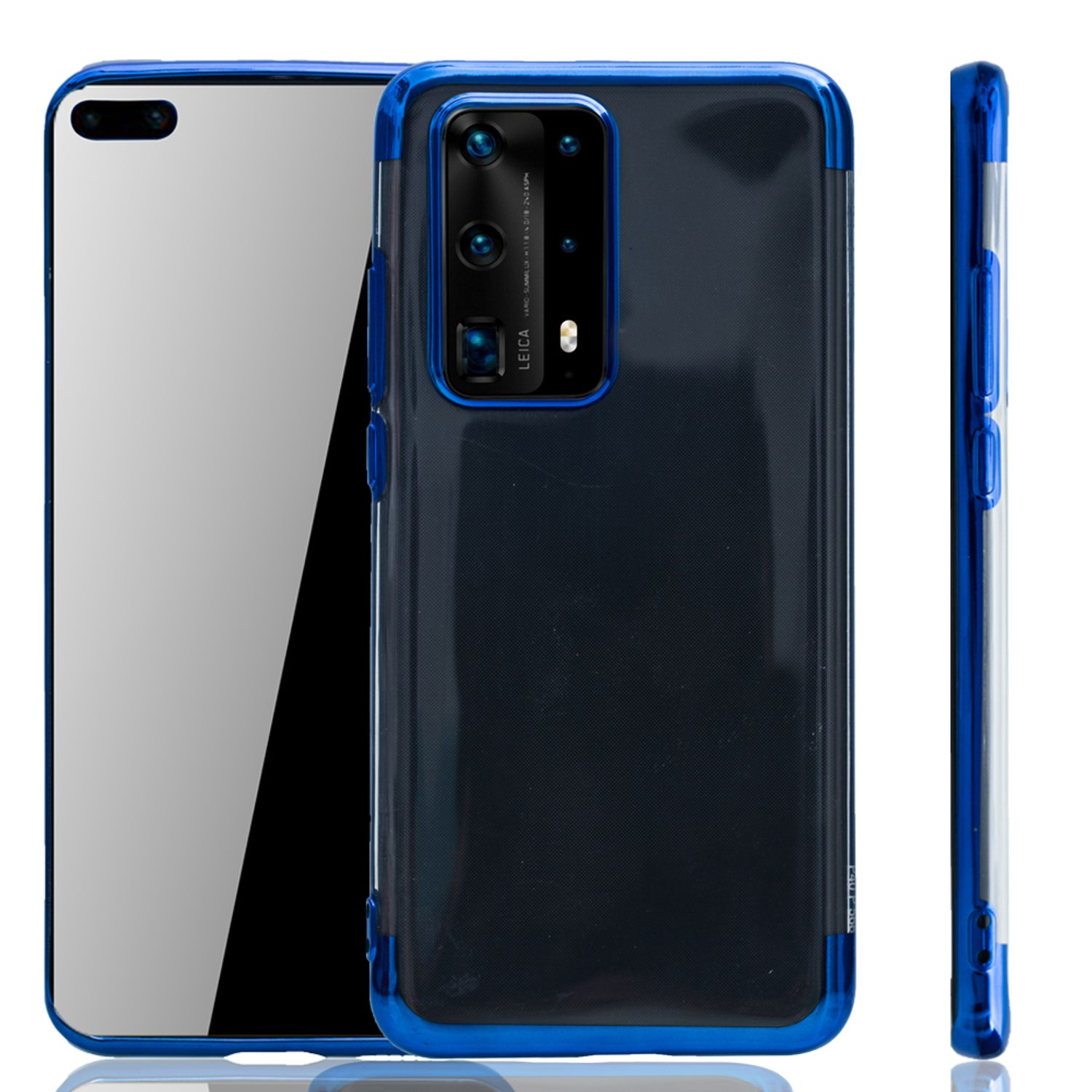 KÖNIG DESIGN Schutzhülle, Backcover, Blau Pro, P40 Huawei