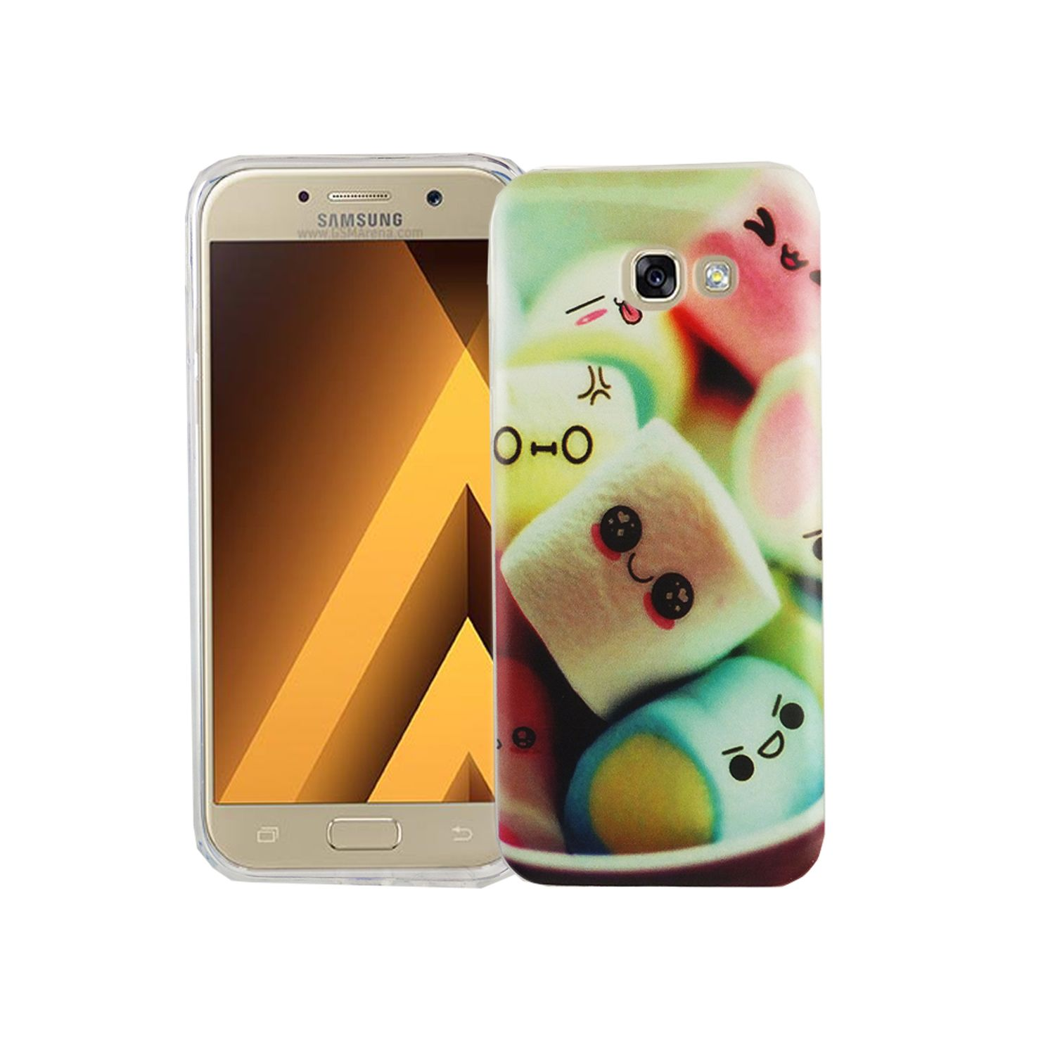 Mehrfarbig Handyhülle Samsung, Backcover, A5 Galaxy Bumper, DESIGN KÖNIG (2017),