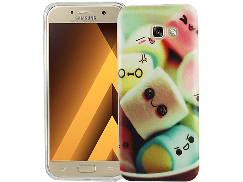 Backcover, Handyhülle A5 DESIGN KÖNIG Bumper, Galaxy Mehrfarbig Samsung, (2017),