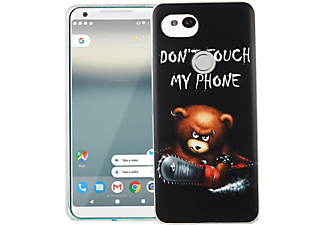 KÖNIG DESIGN Schutzhülle, Backcover, Google, Pixel 2 XL, Schwarz