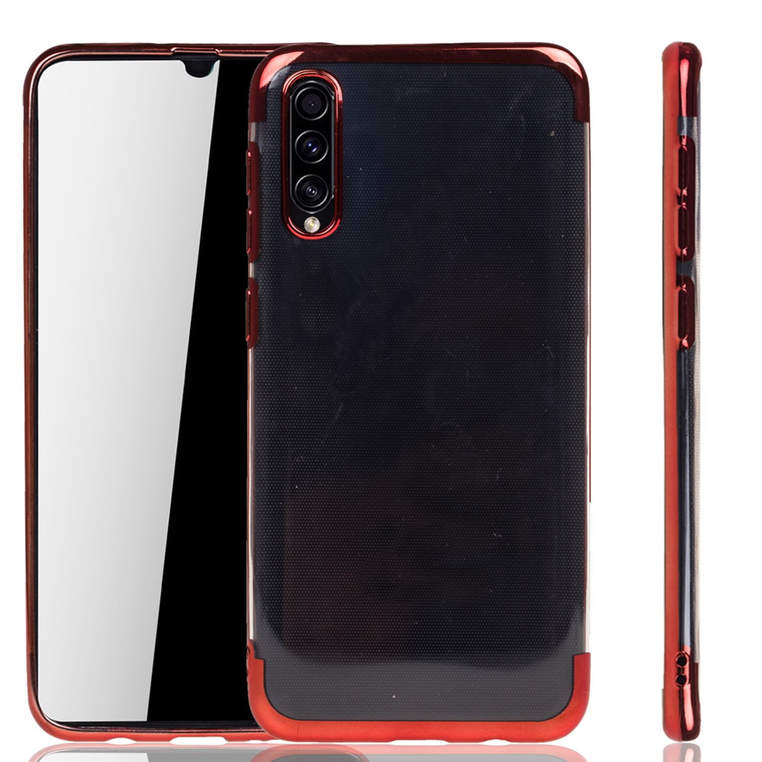 DESIGN Samsung, Rot Galaxy Backcover, A30s, KÖNIG Schutzhülle,