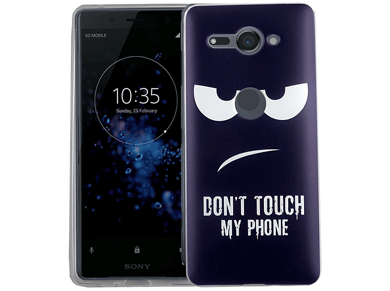 Xperia Sony, KÖNIG Backcover, DESIGN Compact, XZ2 Schutzhülle, Blau