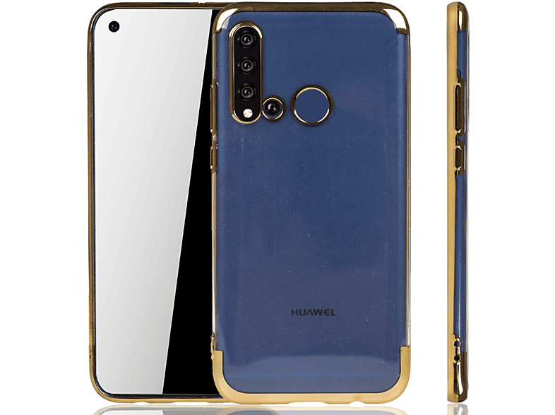 KÖNIG DESIGN Schutzhülle, Backcover, Huawei, P20 Lite 2019, Gold