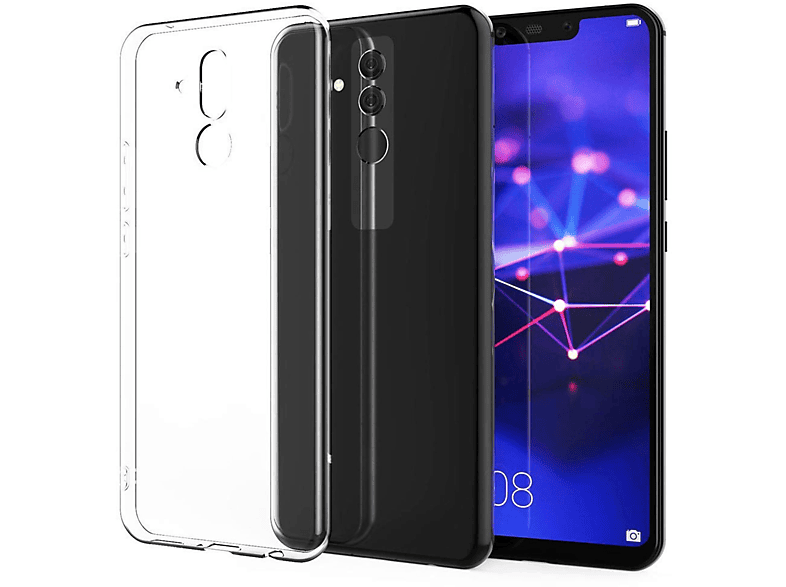 KÖNIG DESIGN Handyhülle Ultra Dünn Bumper, Backcover, Huawei, Mate 20 Lite, Transparent