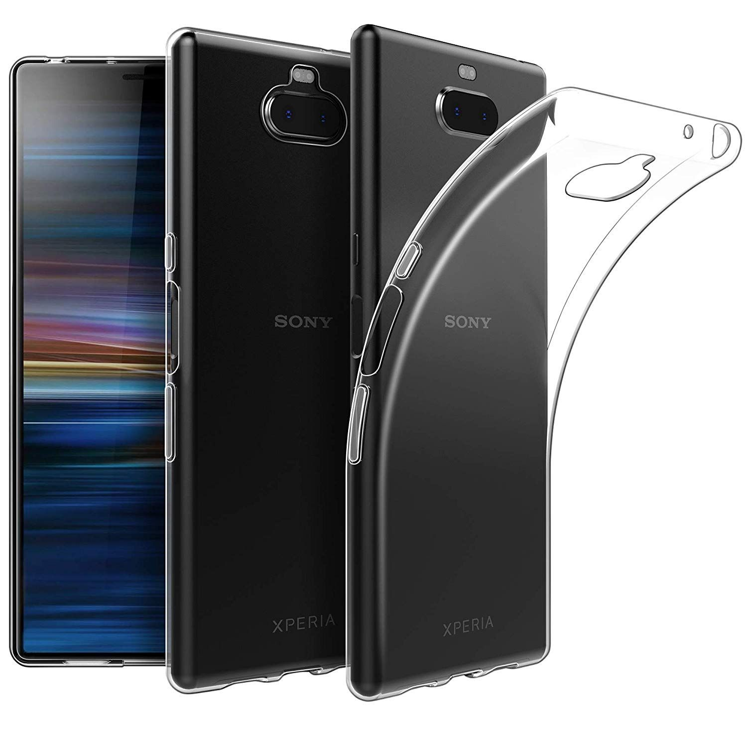 Handyhülle DESIGN KÖNIG Plus, 10 Transparent Backcover, Bumper, Ultra Xperia Dünn Sony,