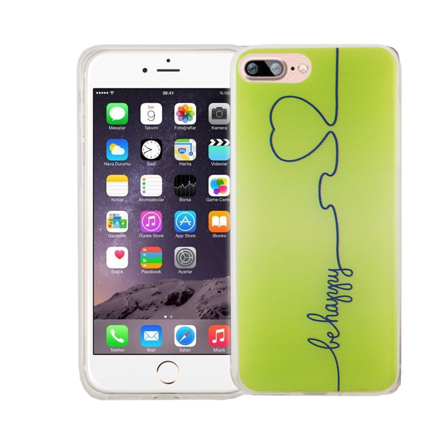 DESIGN Bumper, iPhone 7 Backcover, Handyhülle KÖNIG Plus, Apple, Grün