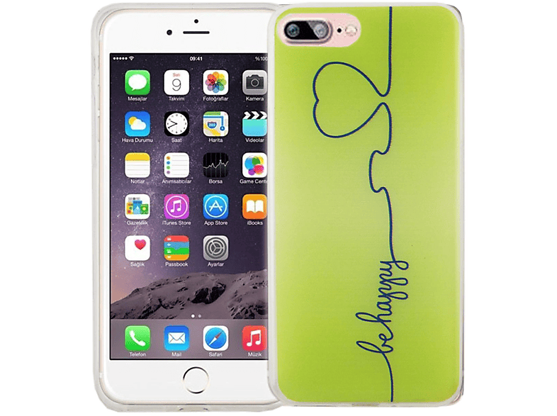 KÖNIG DESIGN Handyhülle Bumper, Backcover, 7 Plus, Grün Apple, iPhone
