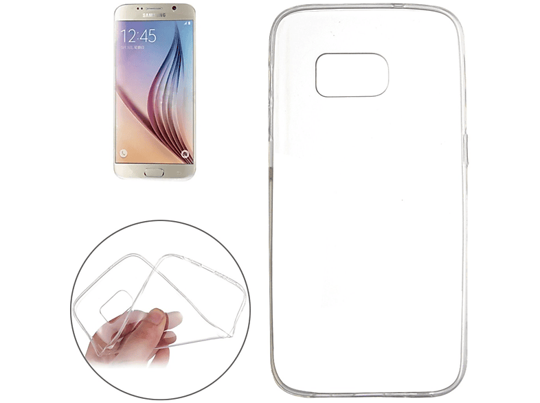 KÖNIG DESIGN Handyhülle Edge, Samsung, Galaxy S7 Ultra Backcover, Bumper, Transparent Dünn