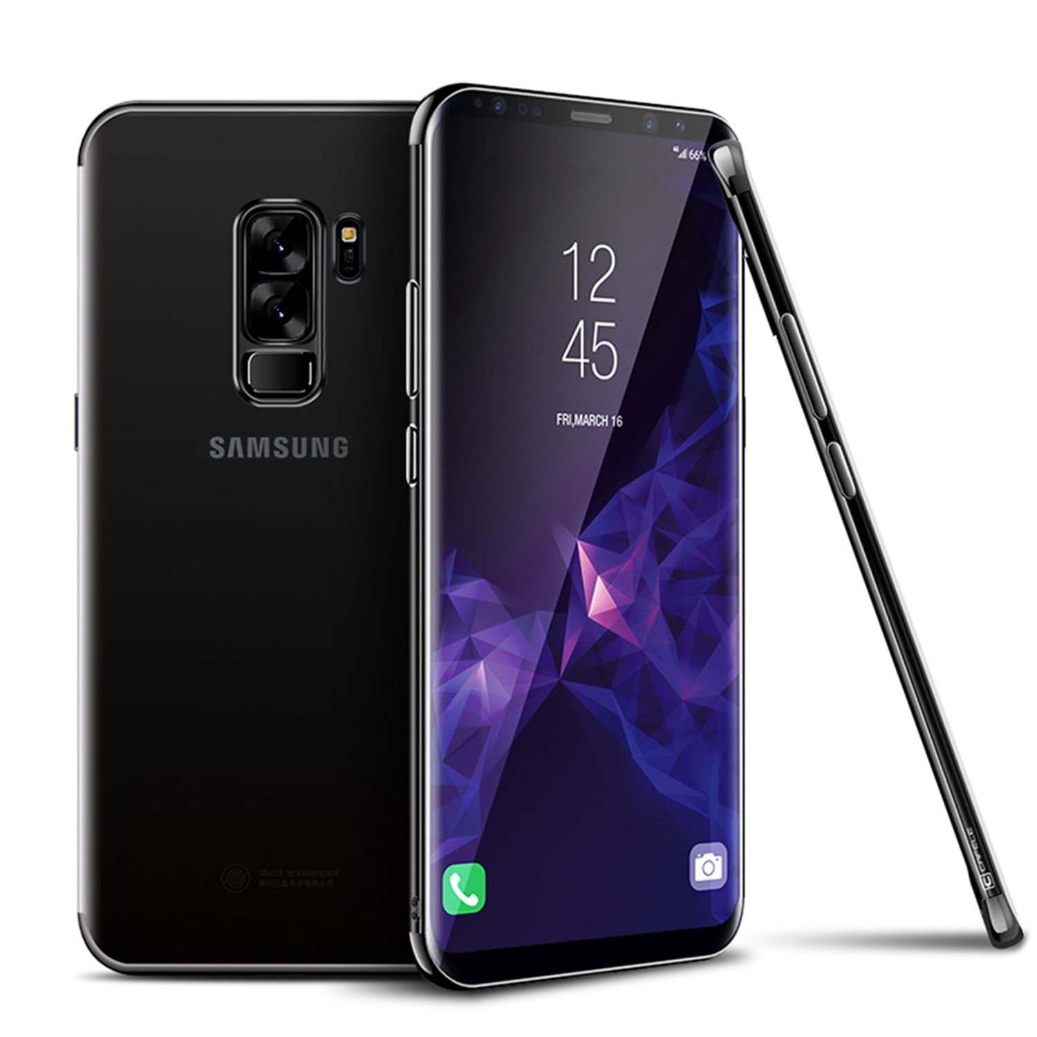 S9 Galaxy Samsung, Backcover, Plus, Schutzhülle, KÖNIG Schwarz DESIGN