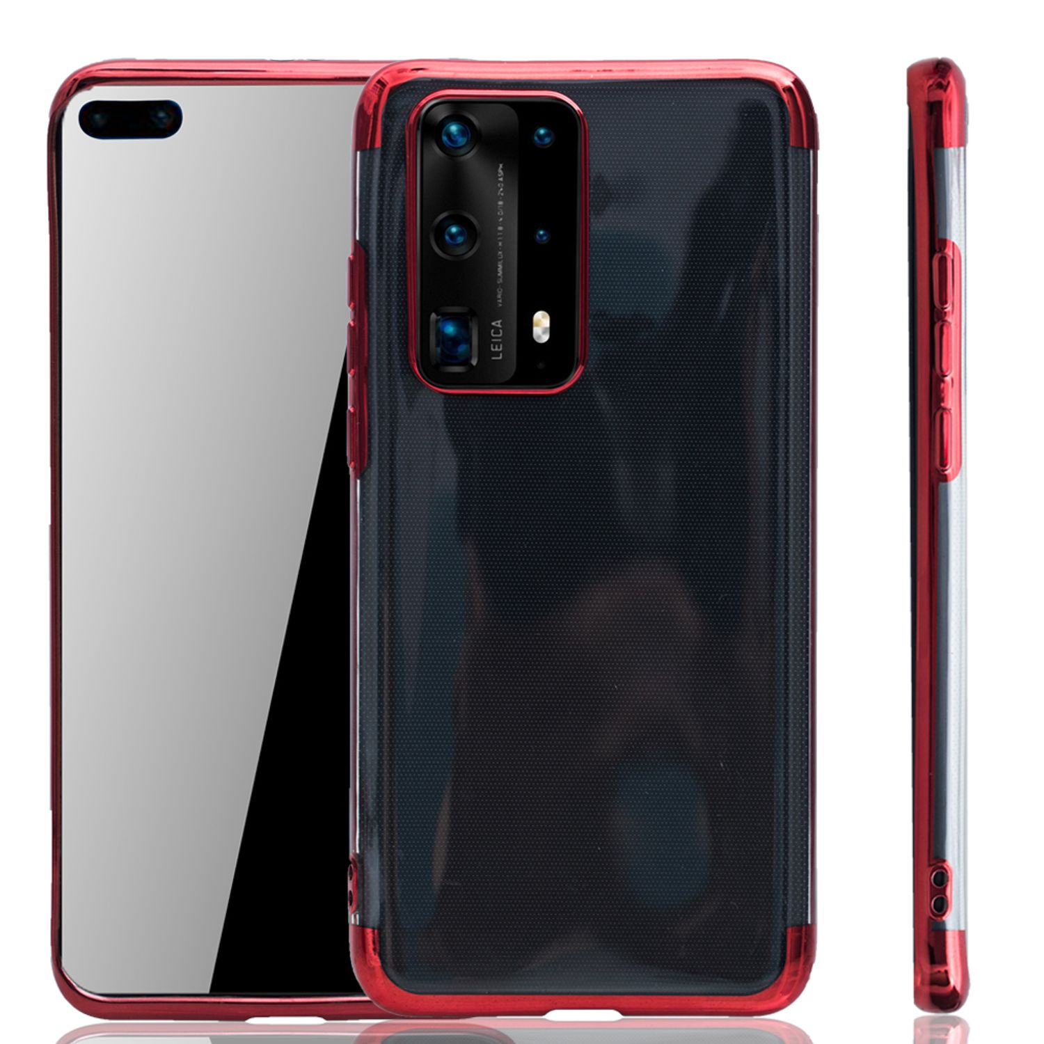 Rot Backcover, DESIGN KÖNIG Schutzhülle, Huawei, Pro, P40