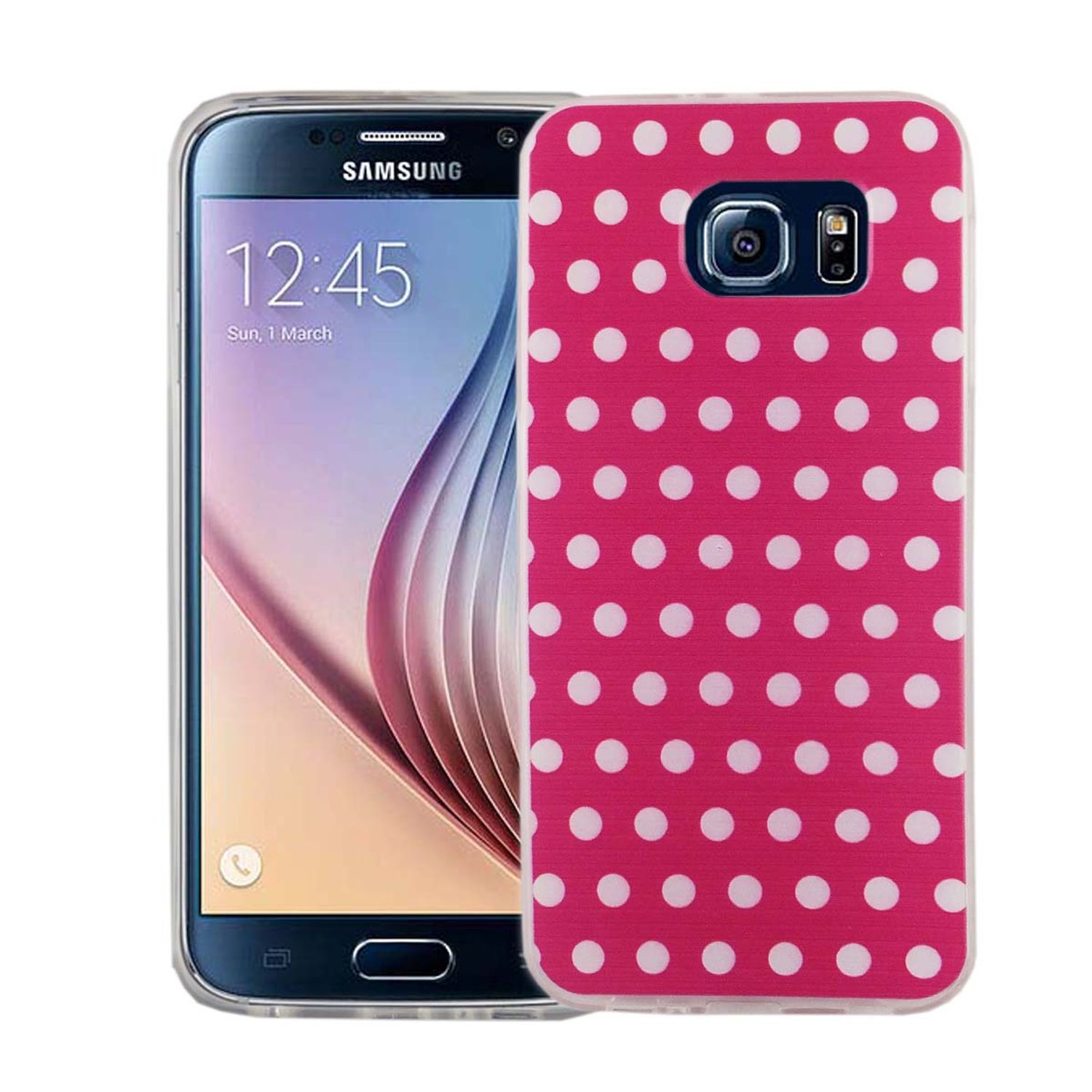 S6, Samsung, Backcover, Bumper, DESIGN Handyhülle Rosa Galaxy KÖNIG
