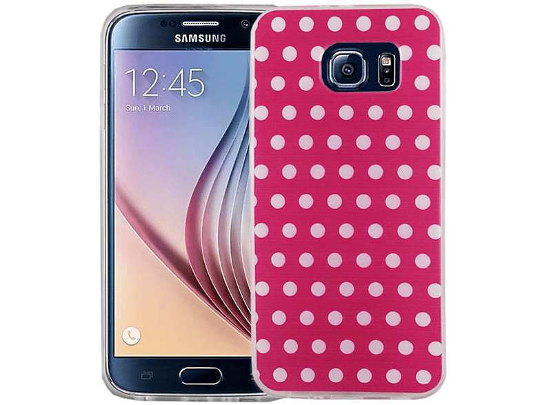 S6, Bumper, Handyhülle KÖNIG Galaxy Backcover, DESIGN Samsung, Rosa