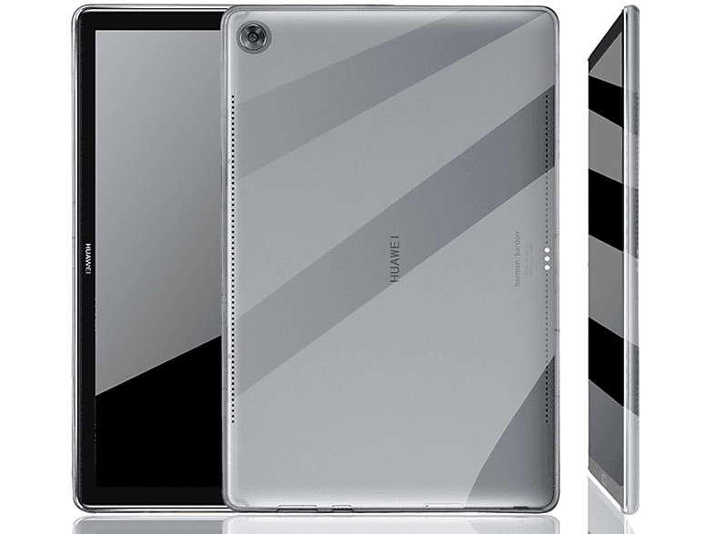 KÖNIG DESIGN Tablet Hülle Tablethülle Backcover für Huawei Kunststoff, Transparent