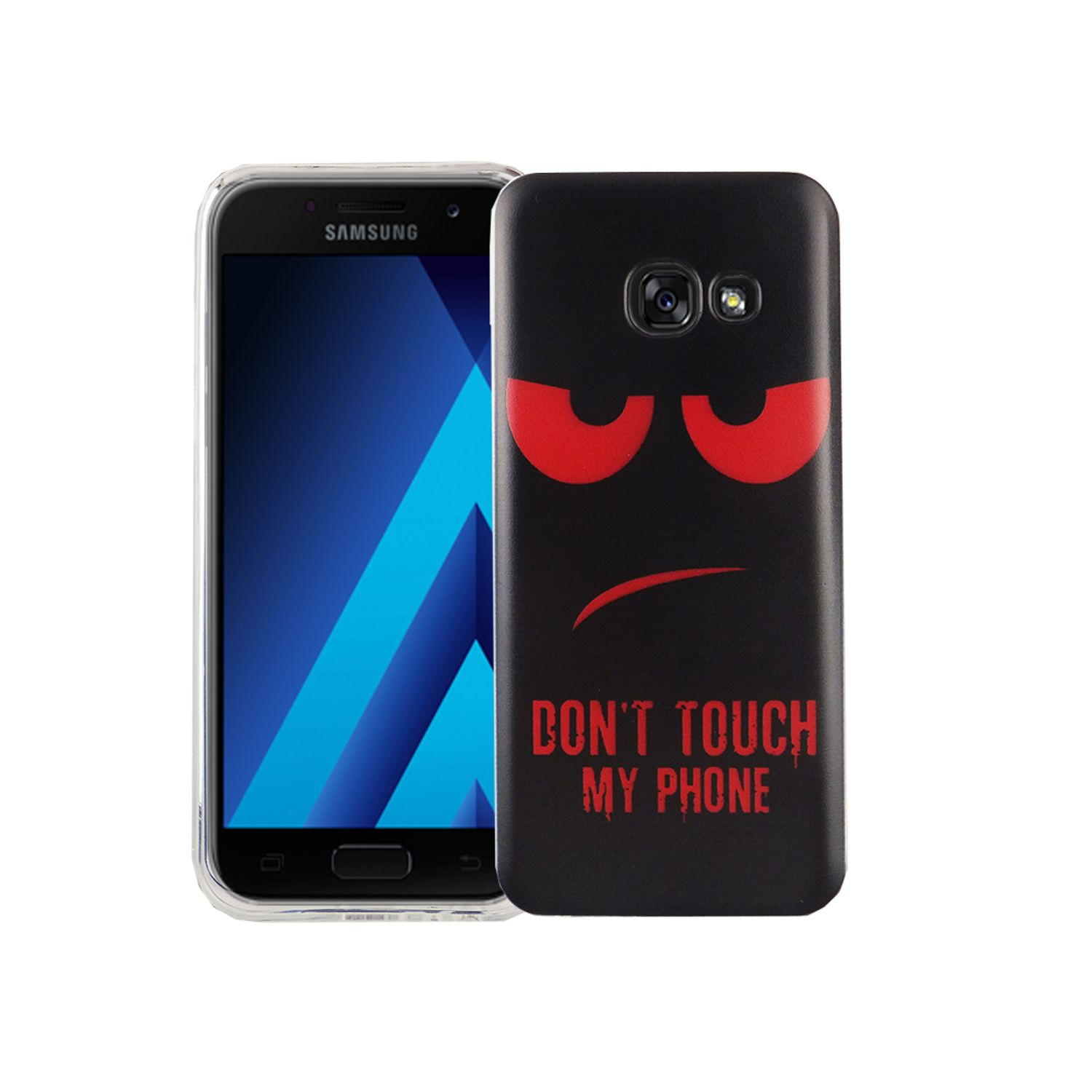 Rot Backcover, Handyhülle DESIGN Bumper, Samsung, A3 Galaxy KÖNIG (2017),