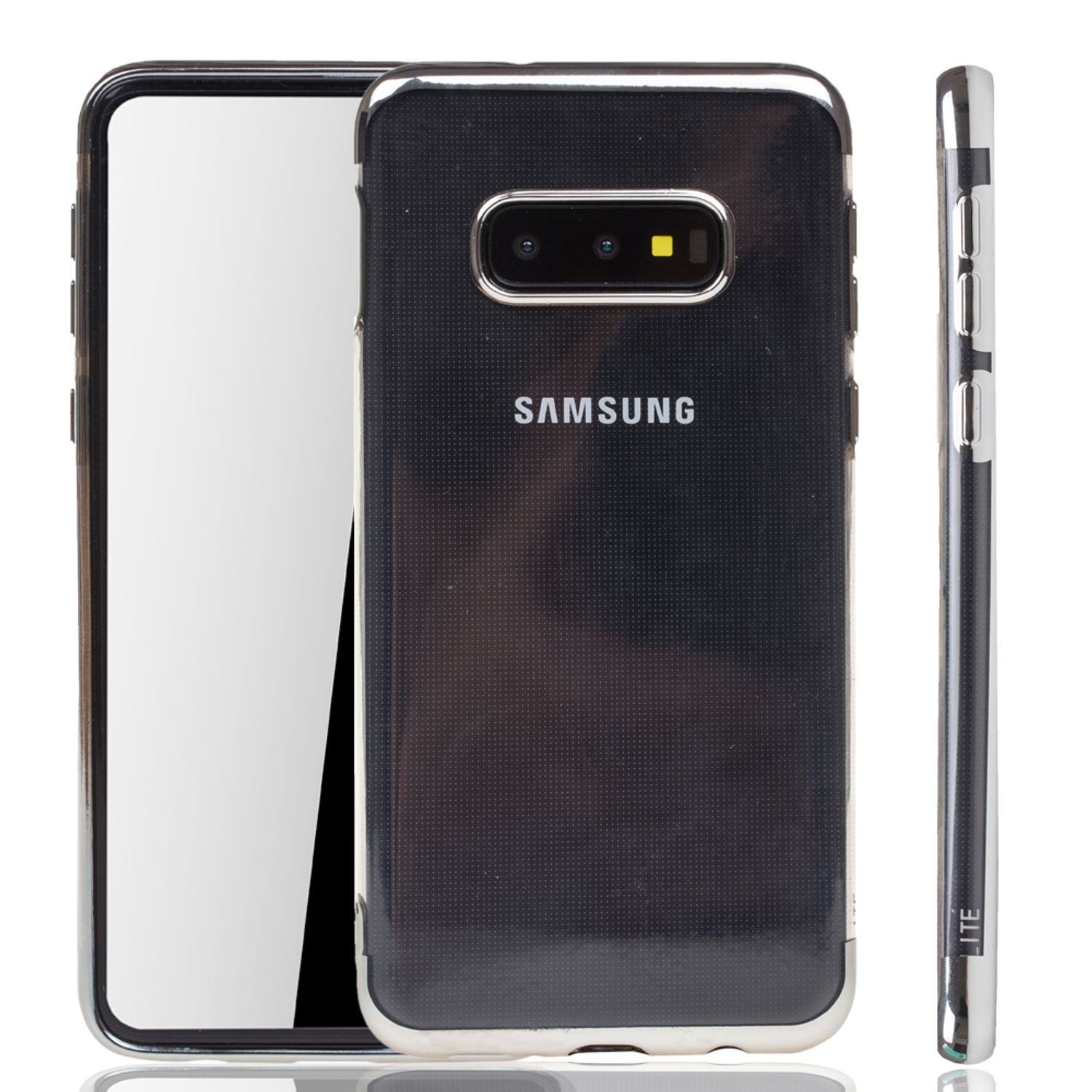 Samsung, DESIGN Galaxy Silber S10e, KÖNIG Backcover, Schutzhülle,