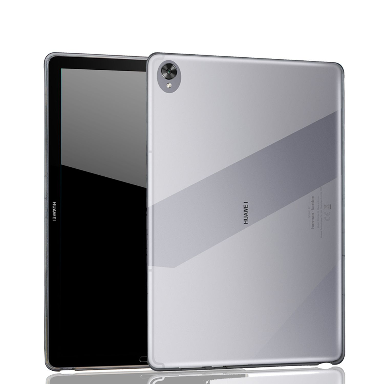 KÖNIG DESIGN Tablet Huawei Tablethülle Kunststoff, für Backcover Hülle Transparent