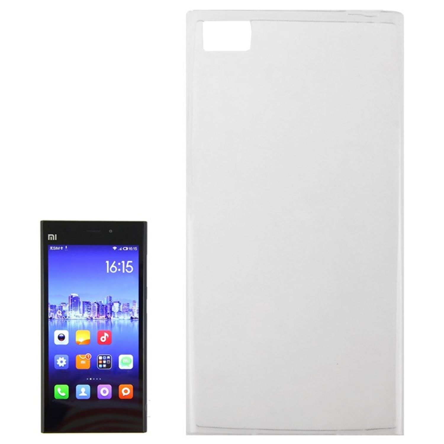 KÖNIG DESIGN Transparent Handyhülle Bumper, Backcover, Ultra Dünn Mi Xiaomi, 3