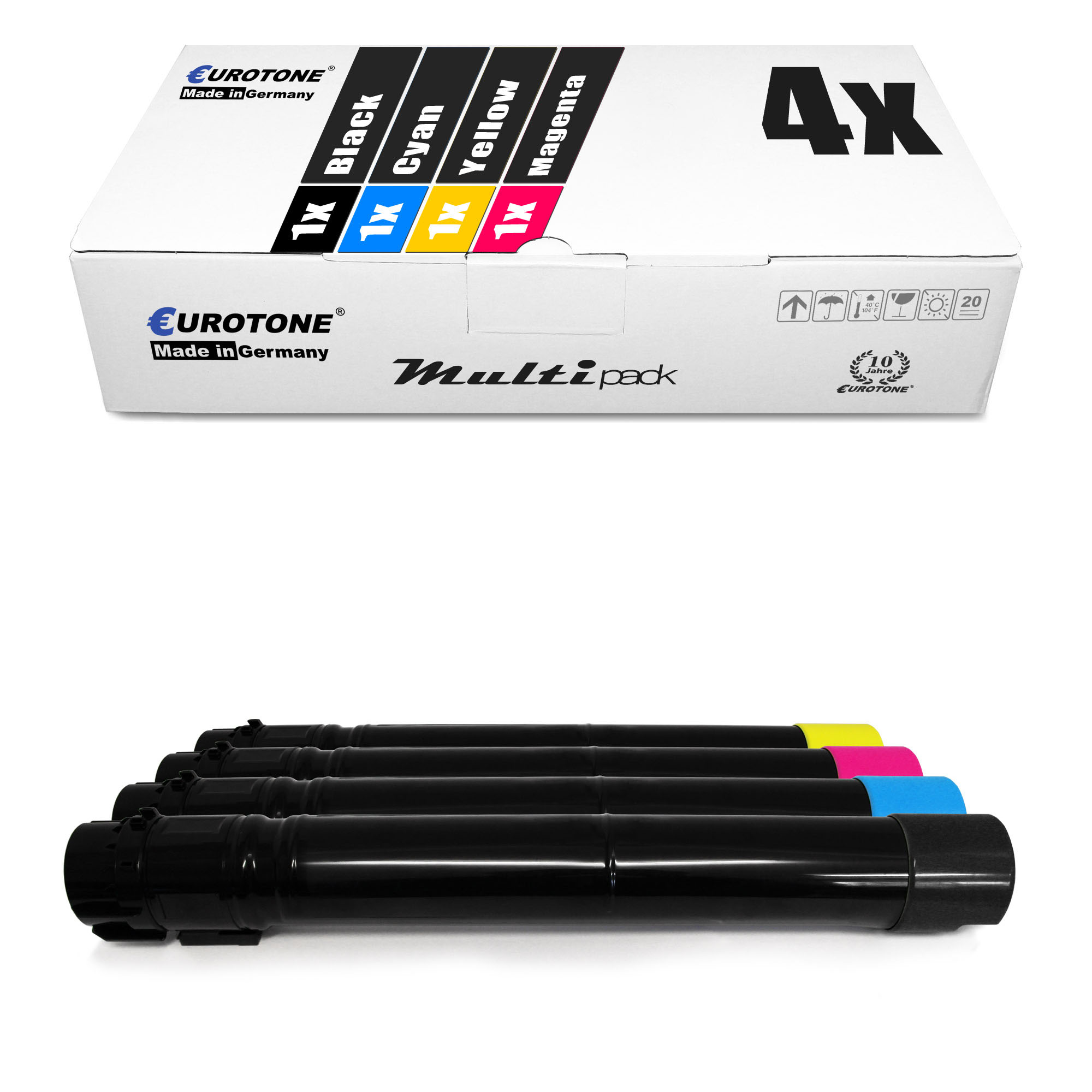 Mehrfarbig X950X2MG Cartridge X950X2YG) X950X2CG Toner (Lexmark EUROTONE X950X2KG ET3651661