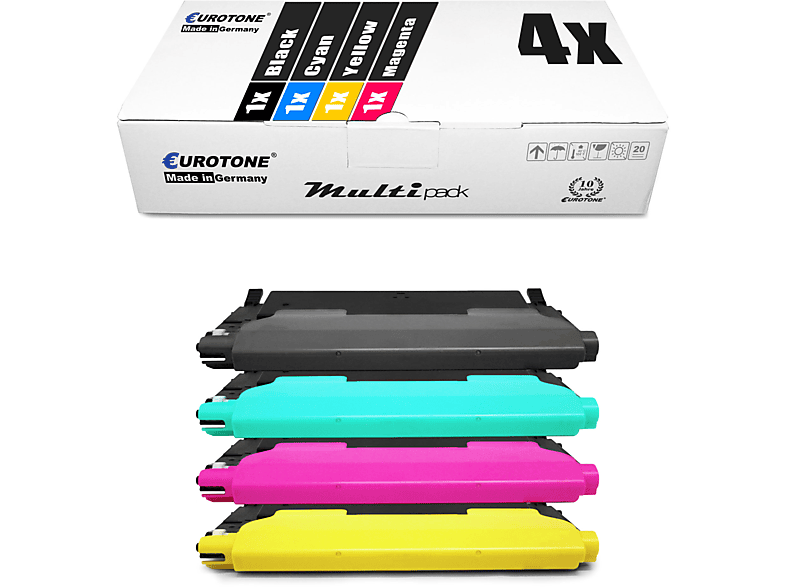 CLT-Y4072S / (Samsung CLT-C4072S CLT-K4072S Mehrfarbig CLT4072 / CLT4072 Set / Toner / CLT4072) CLT-M4072S Cartridge EUROTONE 4er CLT4072 CLP-320