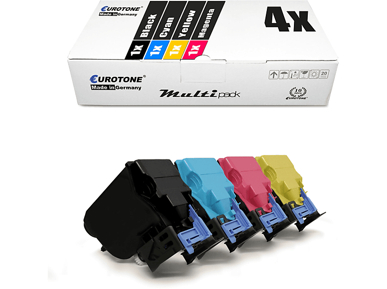 EUROTONE ET4551892 Toner Cartridge Mehrfarbig (Epson C13S050593 C13S050592 C13S050591 C13S050590)