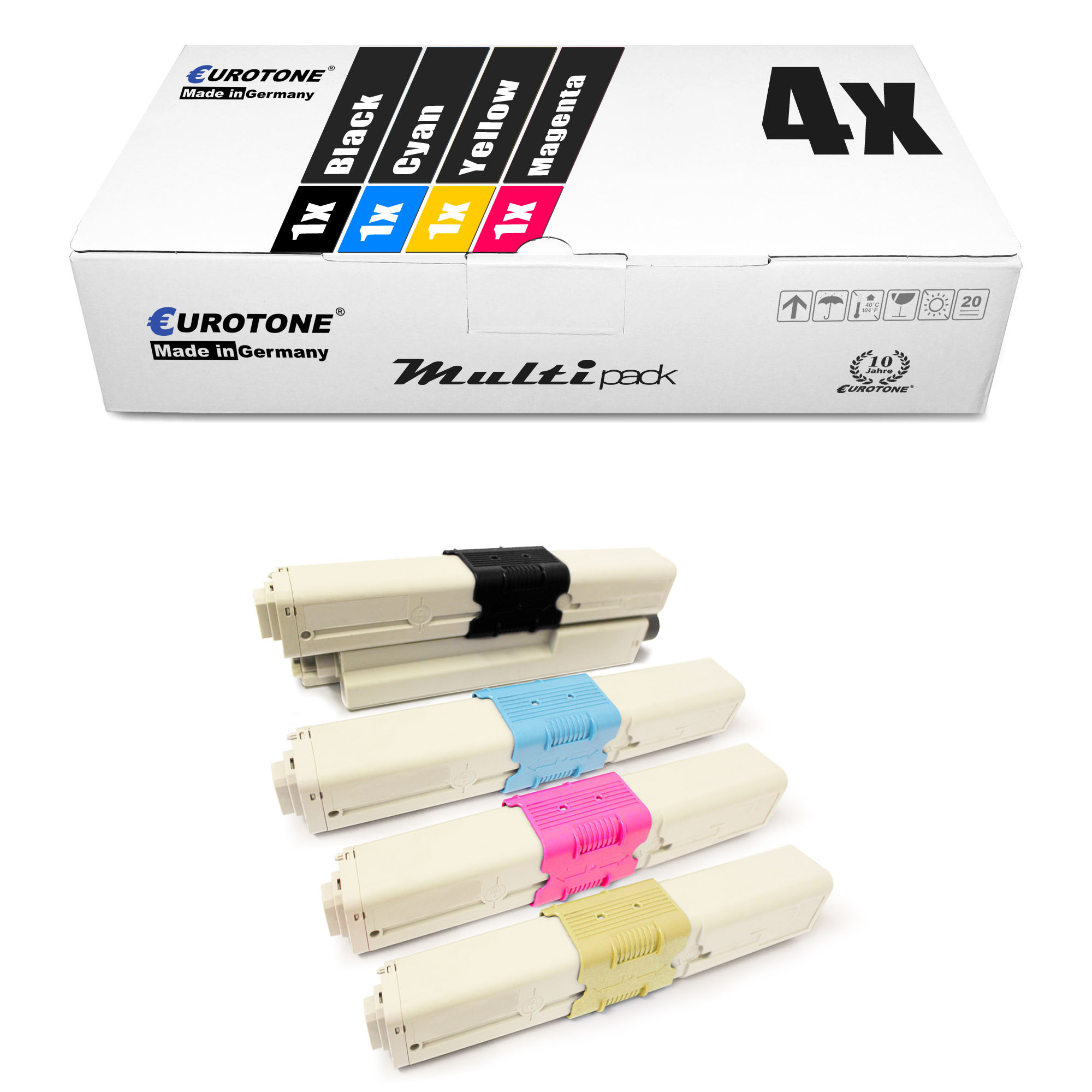 Cartridge 44469705 Toner 44469704) ET3615151 44469803 EUROTONE (OKI 44469706 Mehrfarbig