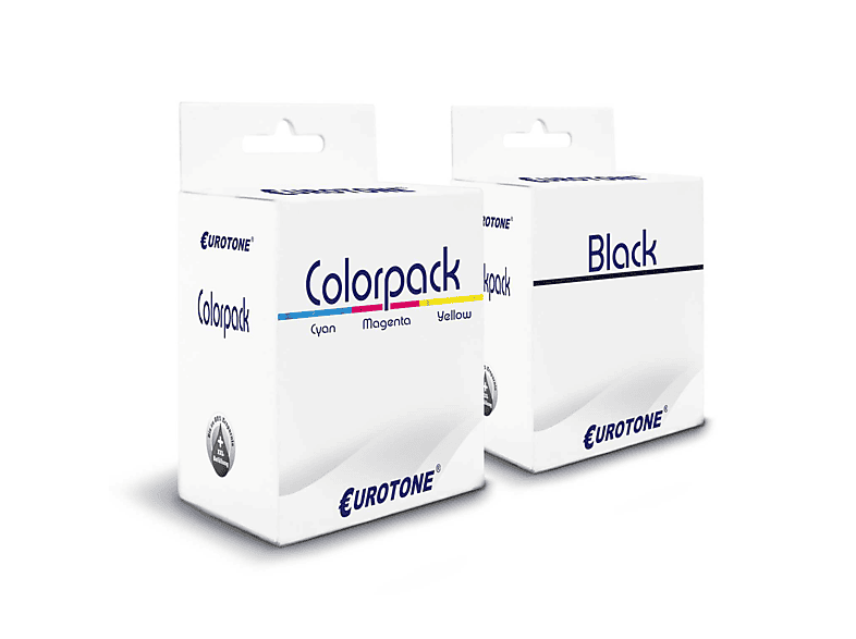 EUROTONE ersetzt Kodak 10XL 2er Set Tintenpatrone Mehrfarbig (Kodak 10C / 10XL / 8893364 10B / 10XL / 8955916)