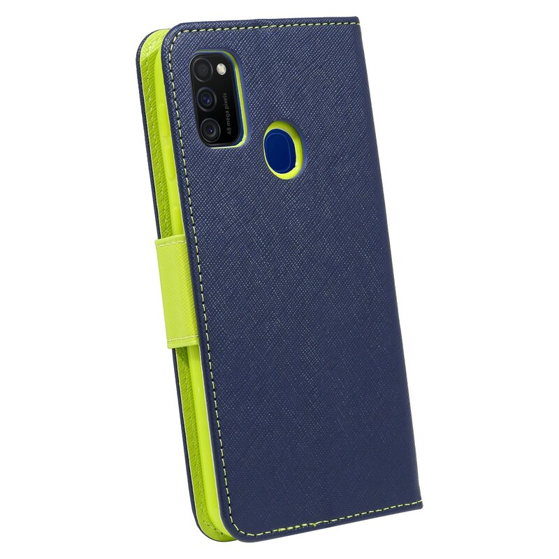 COFI Fancy Case, Bookcover, Samsung, Blau Galaxy M30s
