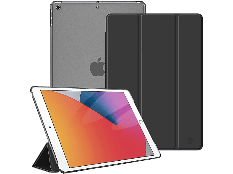 FINTIE Hülle, Bookcover, iPad, iPad 10.2 Zoll (9. Generation 2021/8. Gen 2020/7. Gen 2019), Schwarz