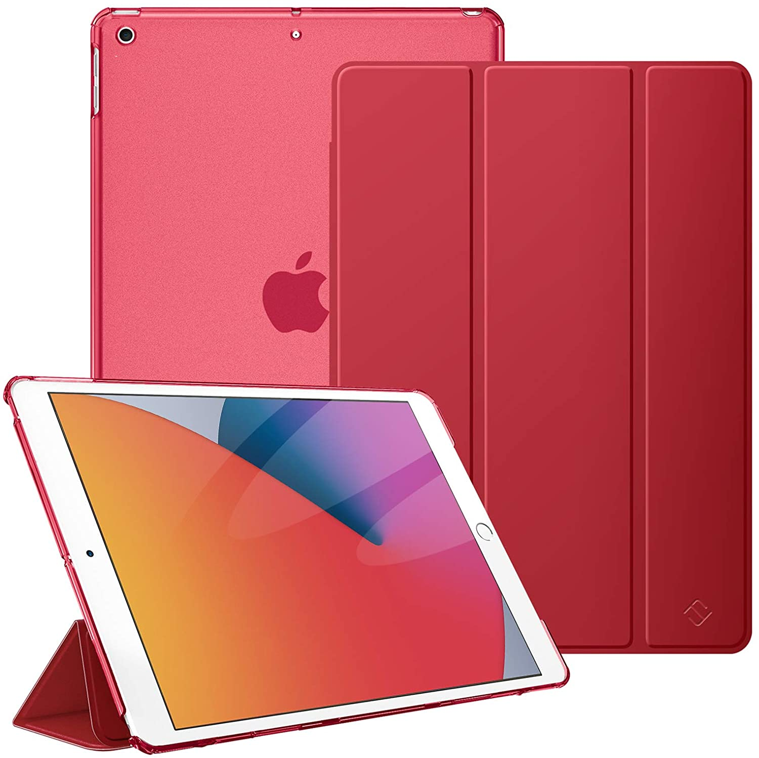 Gen 2020/7. Hülle, iPad, FINTIE Bookcover, Rot (9. Zoll 2021/8. Gen 2019), Generation iPad 10.2