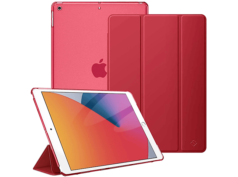 FINTIE Hülle, Bookcover, (9. iPad 2020/7. 2019), 2021/8. Gen Generation Rot Gen iPad, Zoll 10.2