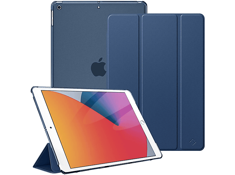 iPad, Hülle, Gen iPad Bookcover, (9. Zoll 2020/7. Marineblau Generation 2019), 2021/8. 10.2 FINTIE Gen