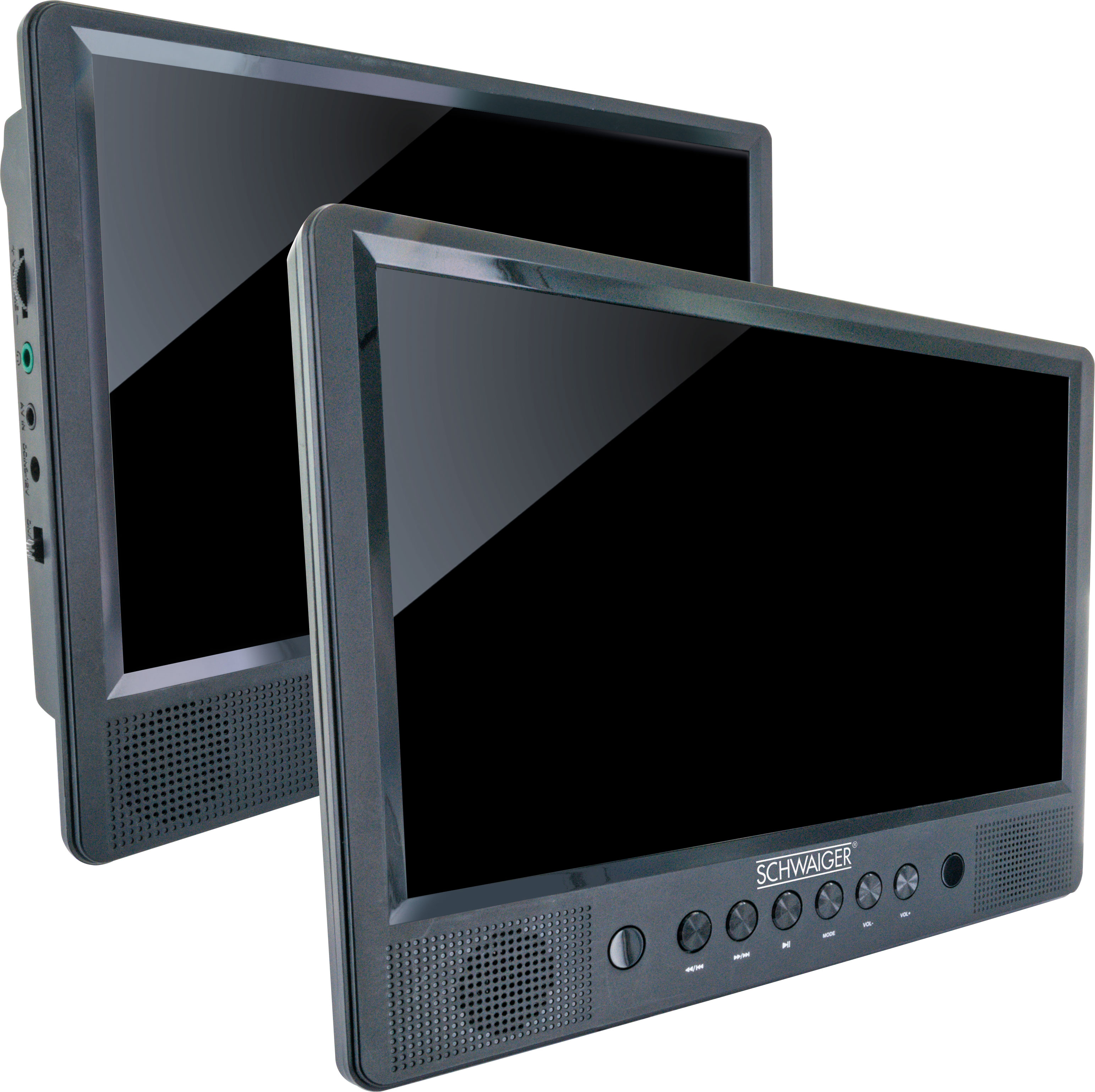 DVD Set mit schwarz SCHWAIGER -716474- Fernbedienung Monitor