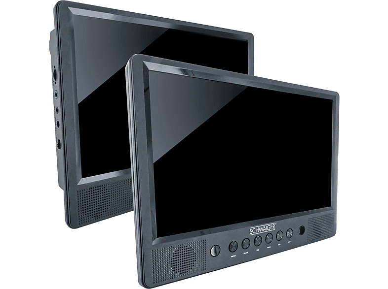 SCHWAIGER -716474- DVD Monitor Set mit Fernbedienung schwarz