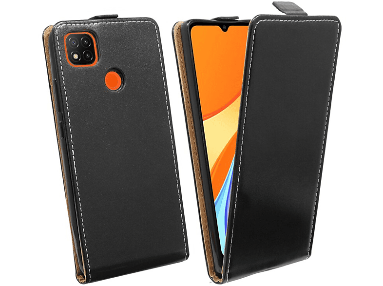 COFI Case, Flip Cover, Xiaomi, Redmi 9C, Schwarz