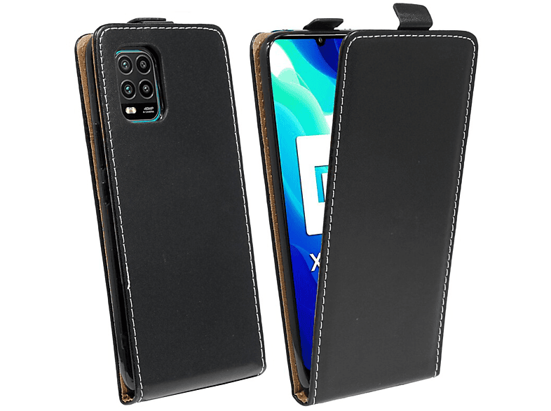 COFI Case, Flip Cover, Xiaomi, Mi 10 Lite, Schwarz MediaMarkt