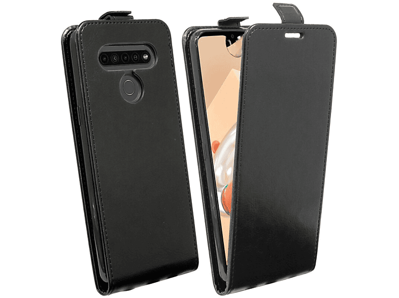 COFI Case, Flip Cover, LG, K51S, Schwarz