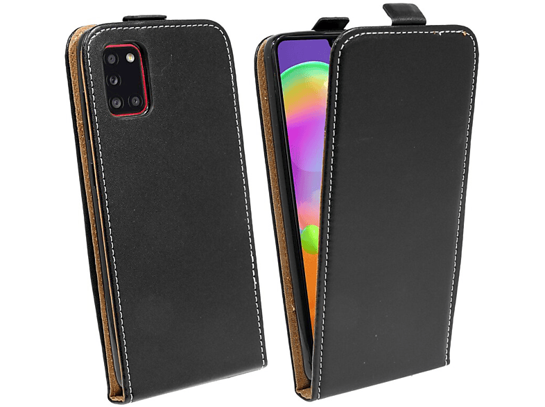 COFI Case, Flip Cover, Samsung, Galaxy A31, Schwarz SATURN