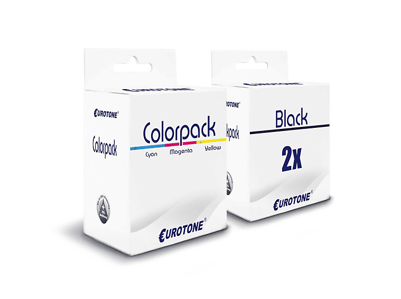 EUROTONE WF100 3er Set Ink Cartridge Mehrfarbig (Epson 267 / Globus / C13T26704010 266 / Globus / C13T26614010)