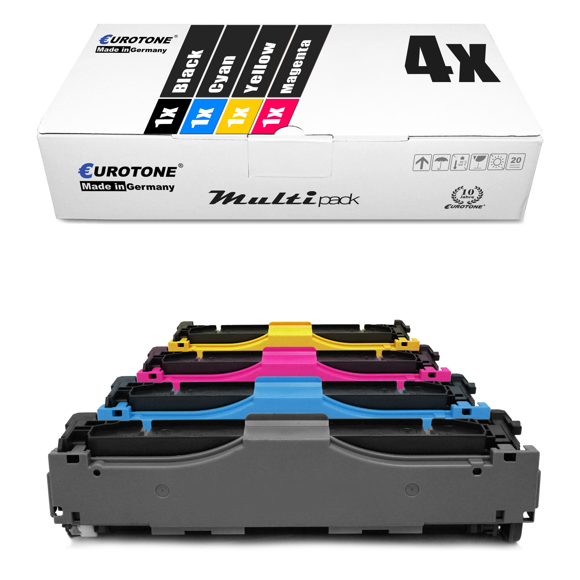 XL CF410X 410X) Mehrfarbig Toner / 410X Set Cartridge / 410X CF413X M377 / 4er CF411X / (HP CF412X EUROTONE 410X