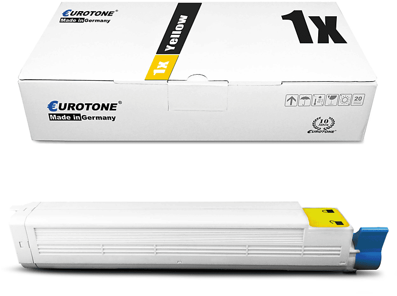 EUROTONE ET3560215 Toner Cartridge Yellow (OKI 43837129)